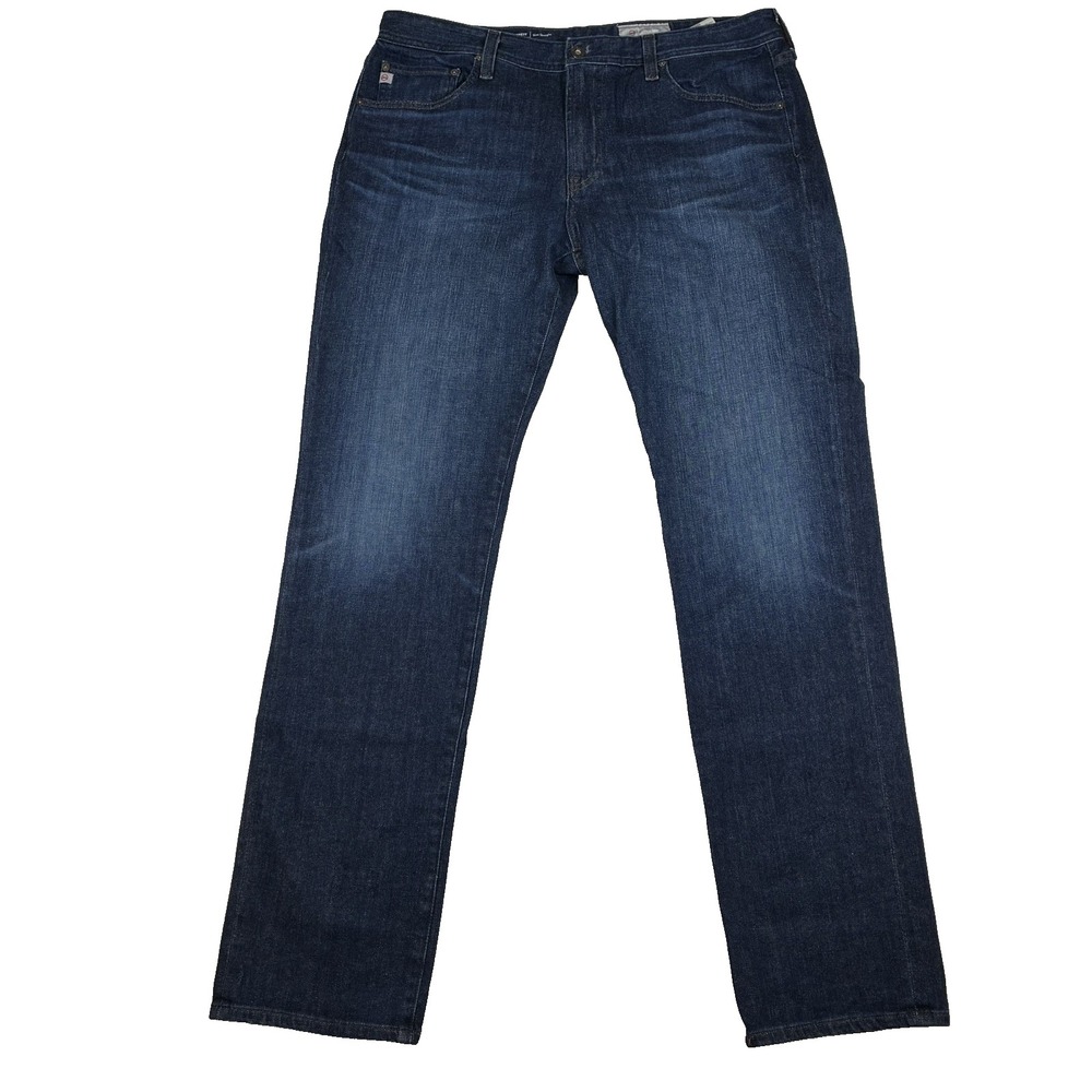 AG Adriano Goldschmied Everett Slim Straight Jeans 36x34 Japanese Denim Luxury